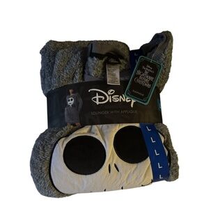 Disney Gray Lounger with Jack Skellington Applique
